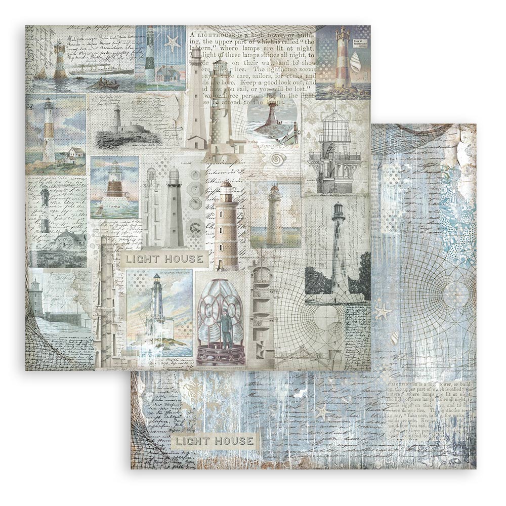 Bloc Scrapbooking 10 Hojas Backrounds Silent Sea Stamperia - Image 10