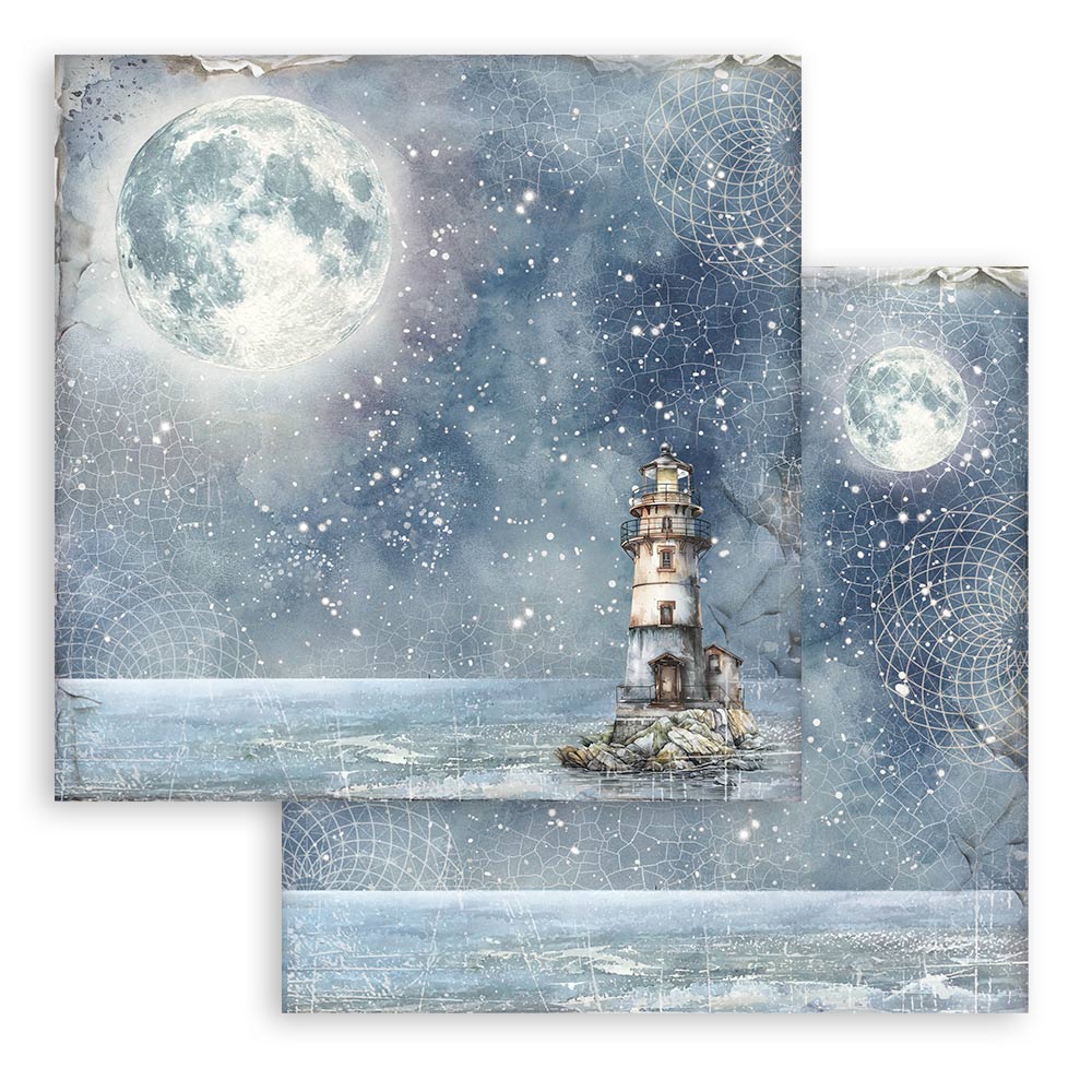 Bloc Scrapbooking 10 Hojas Backrounds Silent Sea Stamperia - Image 12