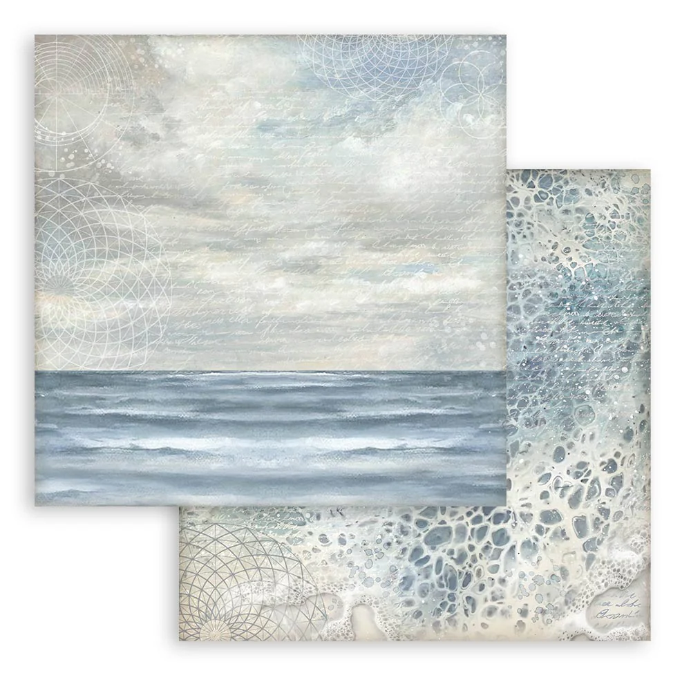 Bloc Scrapbooking 10 Hojas Backrounds Silent Sea Stamperia - Image 5