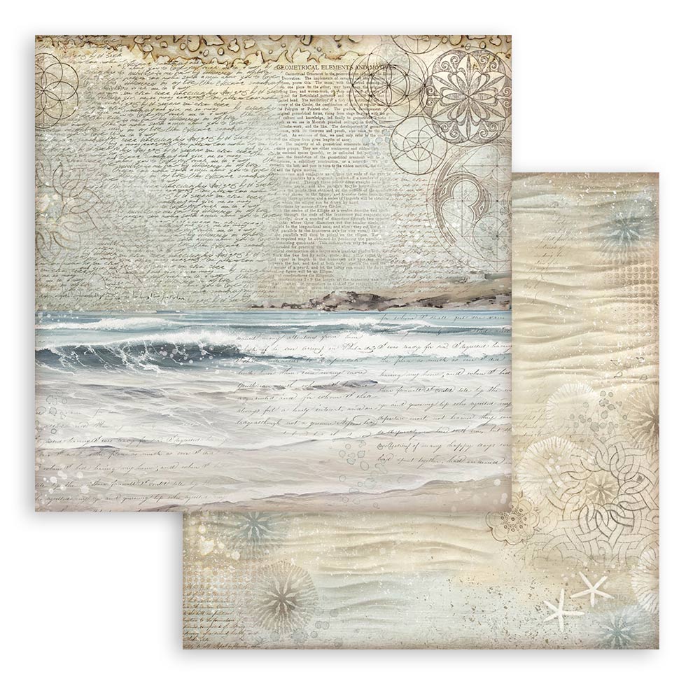Bloc Scrapbooking 10 Hojas Backrounds Silent Sea Stamperia - Image 8