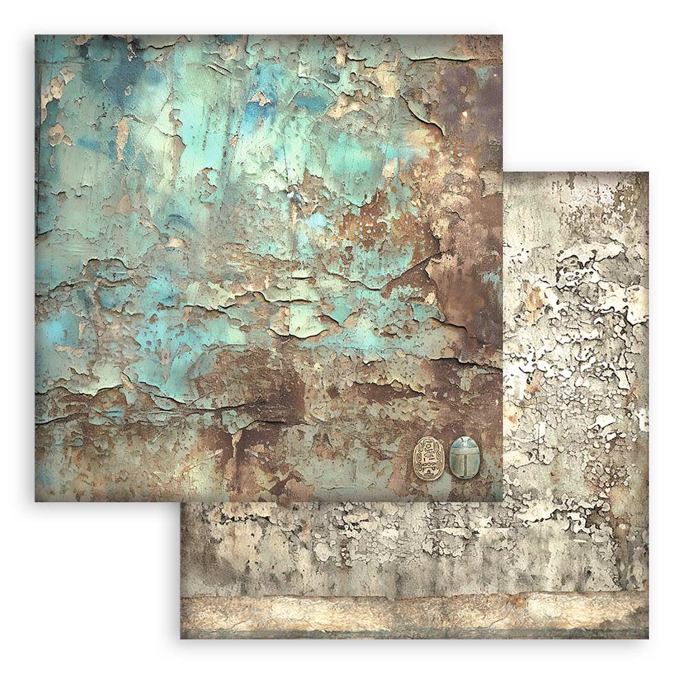 Bloc Scrapbooking 10 Hojas Backrounds Tierra de Faraones Stamperia - Image 11