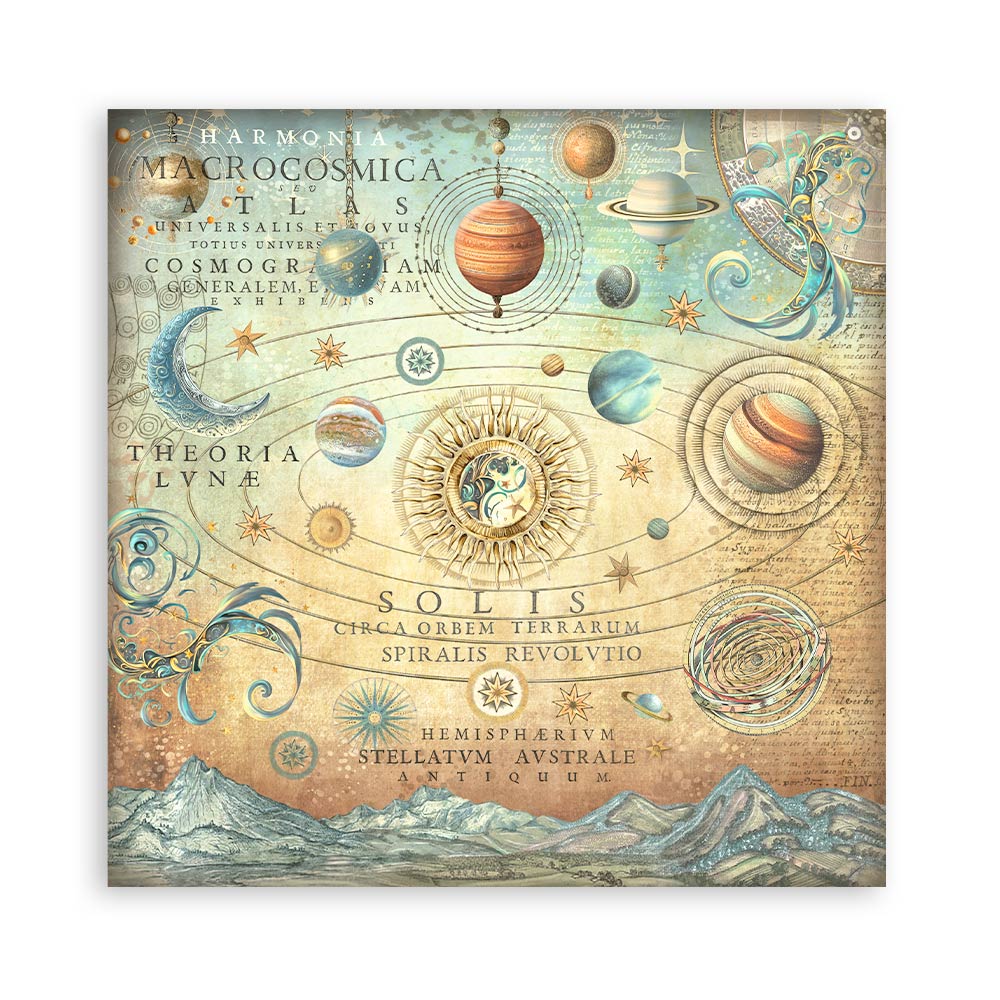Bloc Scrapbooking 22 Hojas Fortune 12x12 Stamperia - Image 11