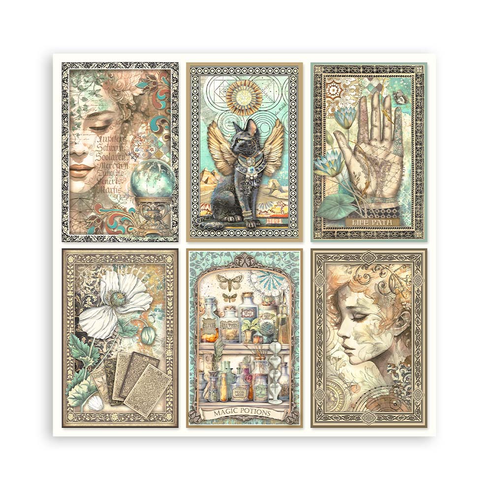 Bloc Scrapbooking 22 Hojas Fortune 12x12 Stamperia - Image 13