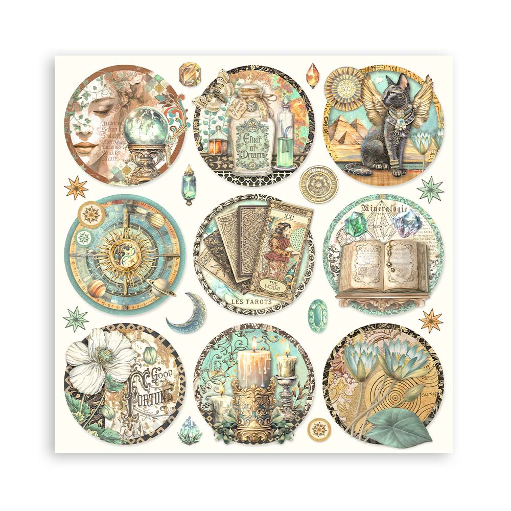Bloc Scrapbooking 22 Hojas Fortune 12x12 Stamperia - Image 14