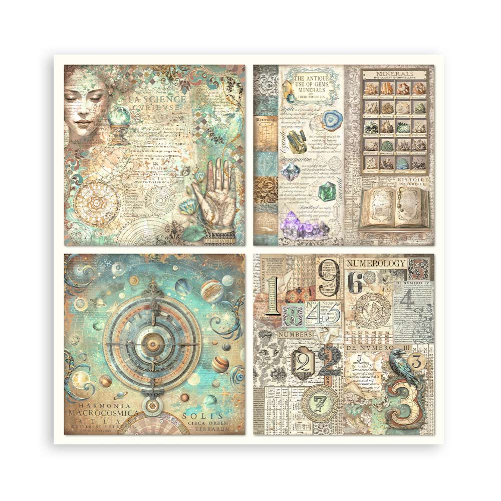 Bloc Scrapbooking 22 Hojas Fortune 12x12 Stamperia - Image 17