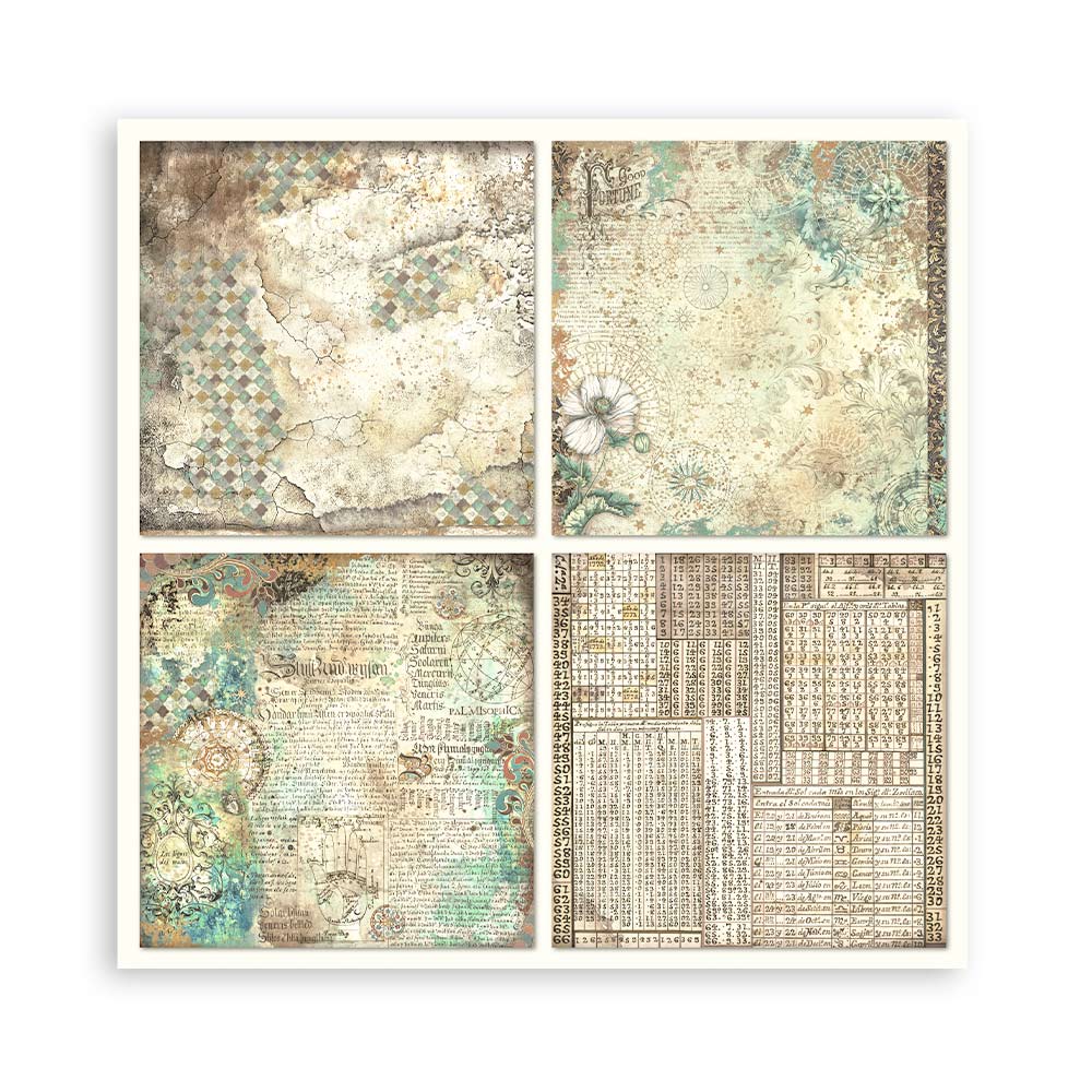 Bloc Scrapbooking 22 Hojas Fortune 12x12 Stamperia - Image 18