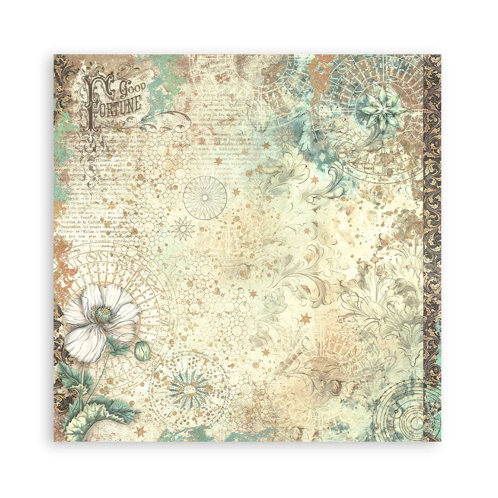 Bloc Scrapbooking 22 Hojas Fortune 12x12 Stamperia - Image 19