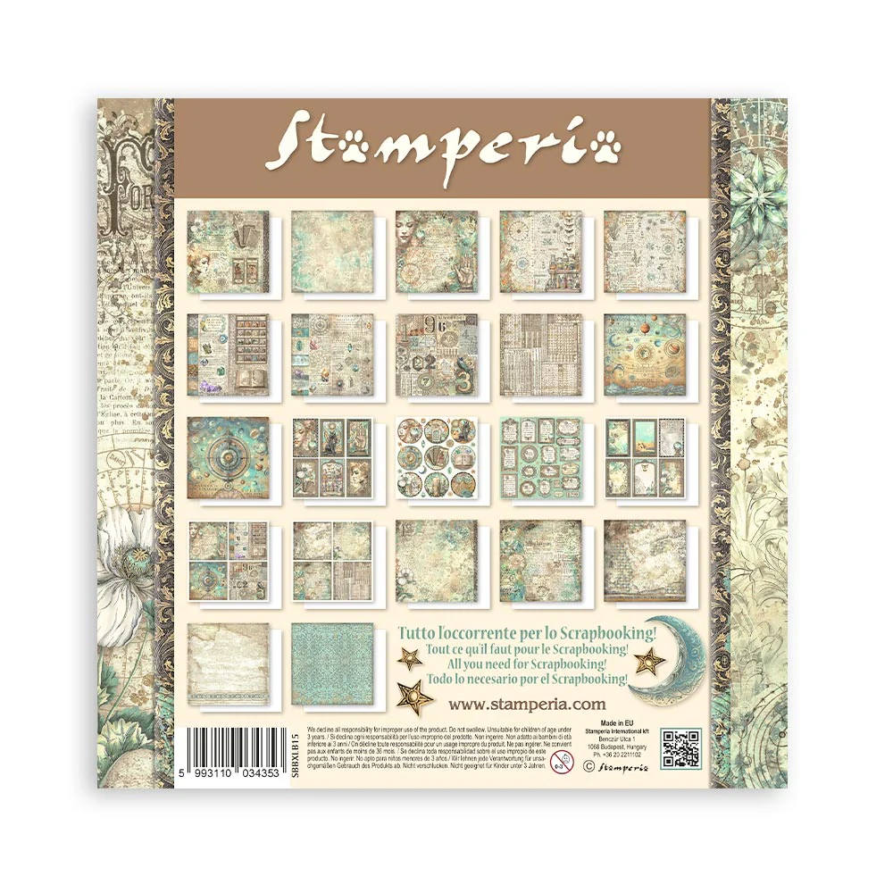 Bloc Scrapbooking 22 Hojas Fortune 12x12 Stamperia - Image 24