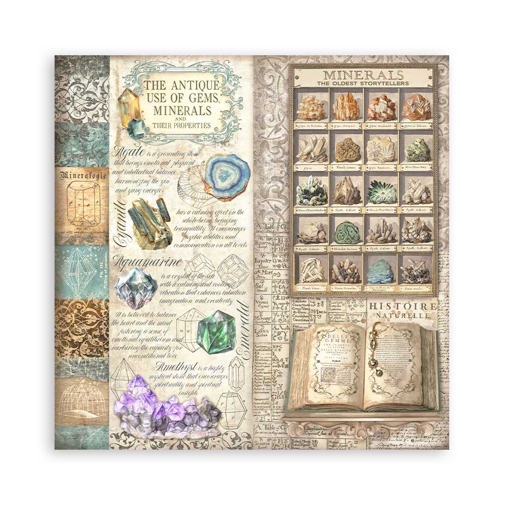 Bloc Scrapbooking 22 Hojas Fortune 12x12 Stamperia - Image 7