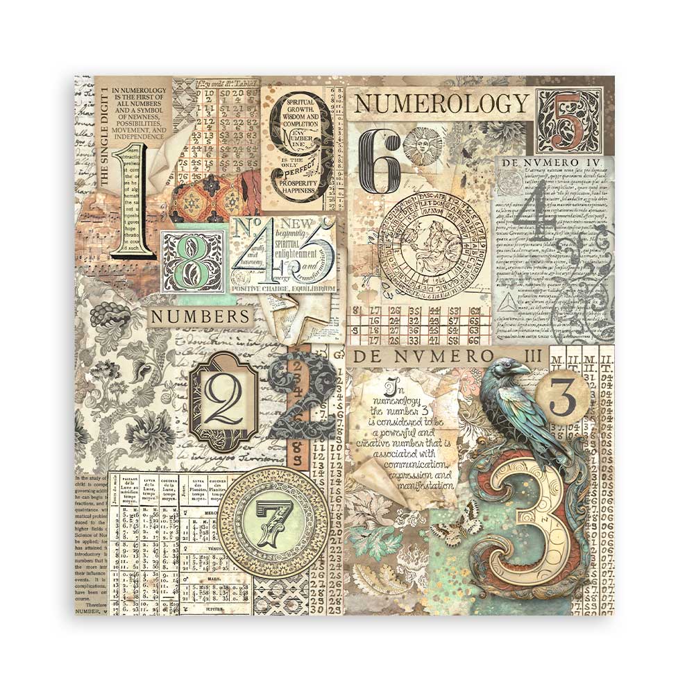 Bloc Scrapbooking 22 Hojas Fortune 12x12 Stamperia - Image 9