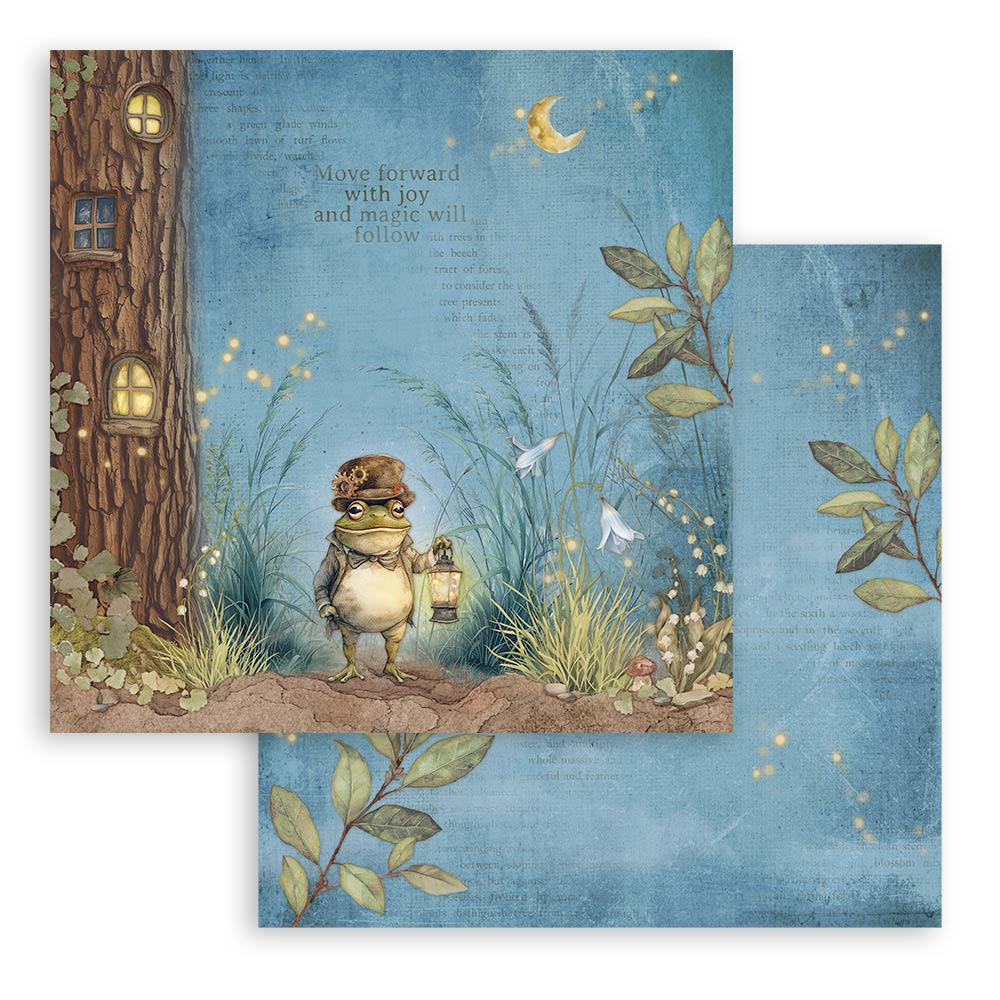 Bloc Scrapbooking 10 Hojas Hidden Grove Stamperia - Image 10