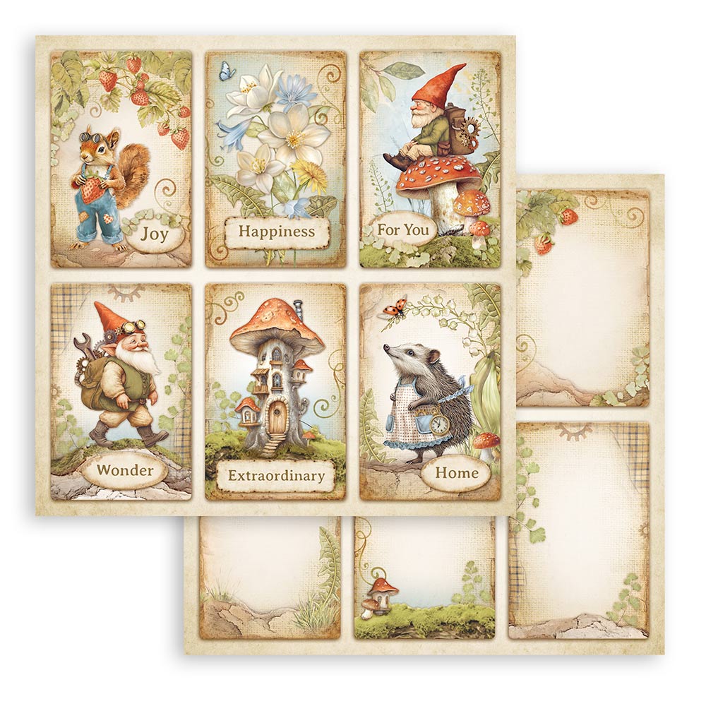 Bloc Scrapbooking 10 Hojas Hidden Grove Stamperia - Image 11
