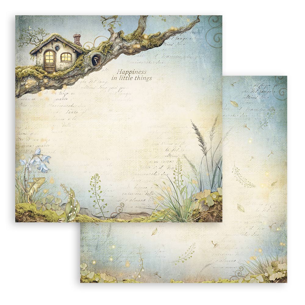 Bloc Scrapbooking 10 Hojas Hidden Grove Stamperia - Image 8