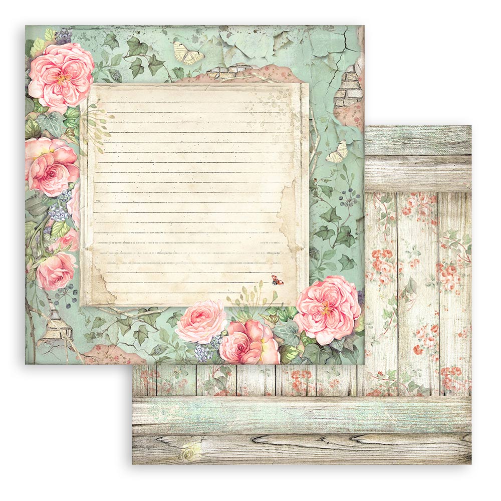 Bloc Scrapbooking 10 Hojas House of Roses Stamperia - Image 10