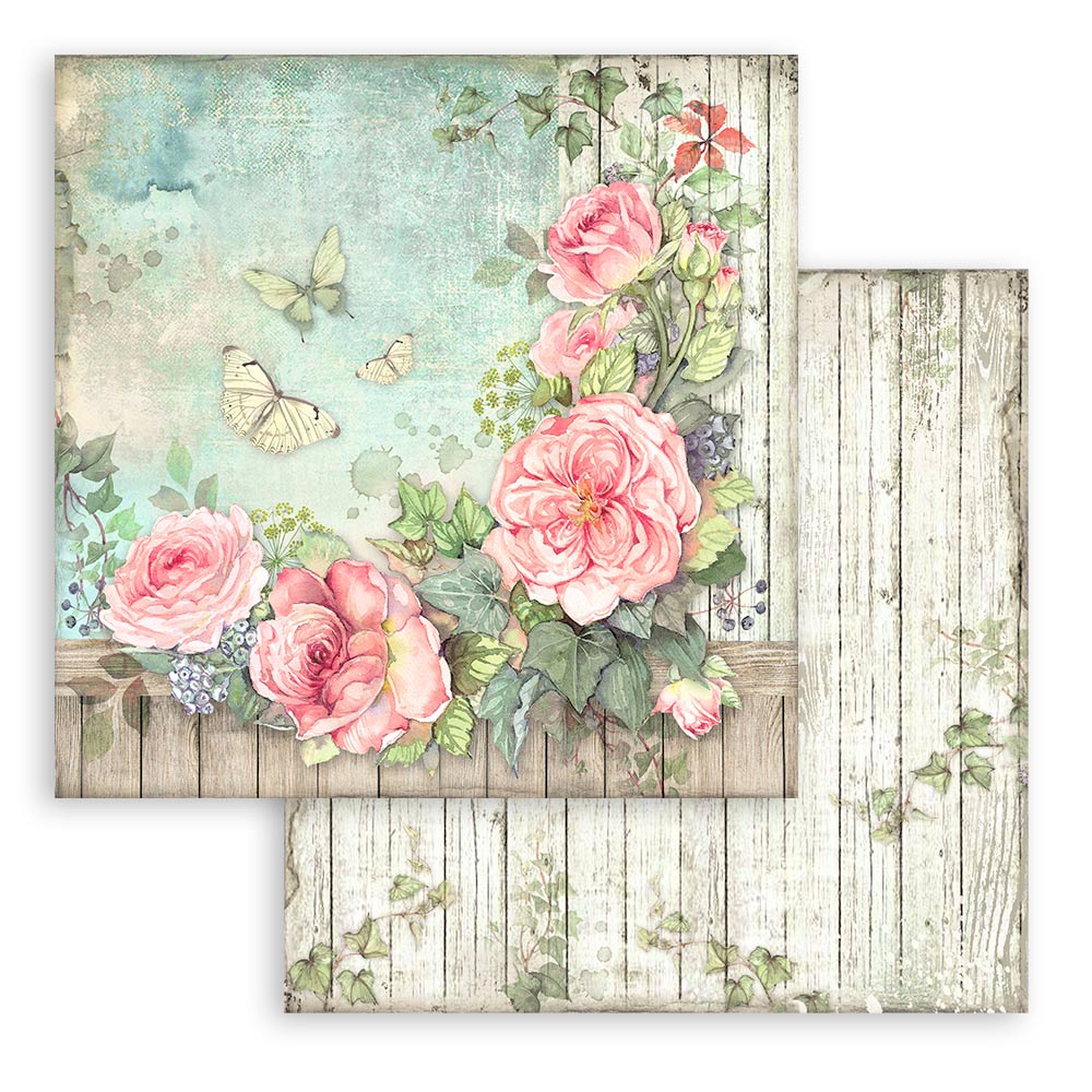 Bloc Scrapbooking 10 Hojas House of Roses Stamperia - Image 5
