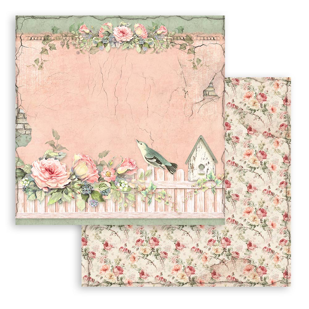 Bloc Scrapbooking 10 Hojas House of Roses Stamperia - Image 6
