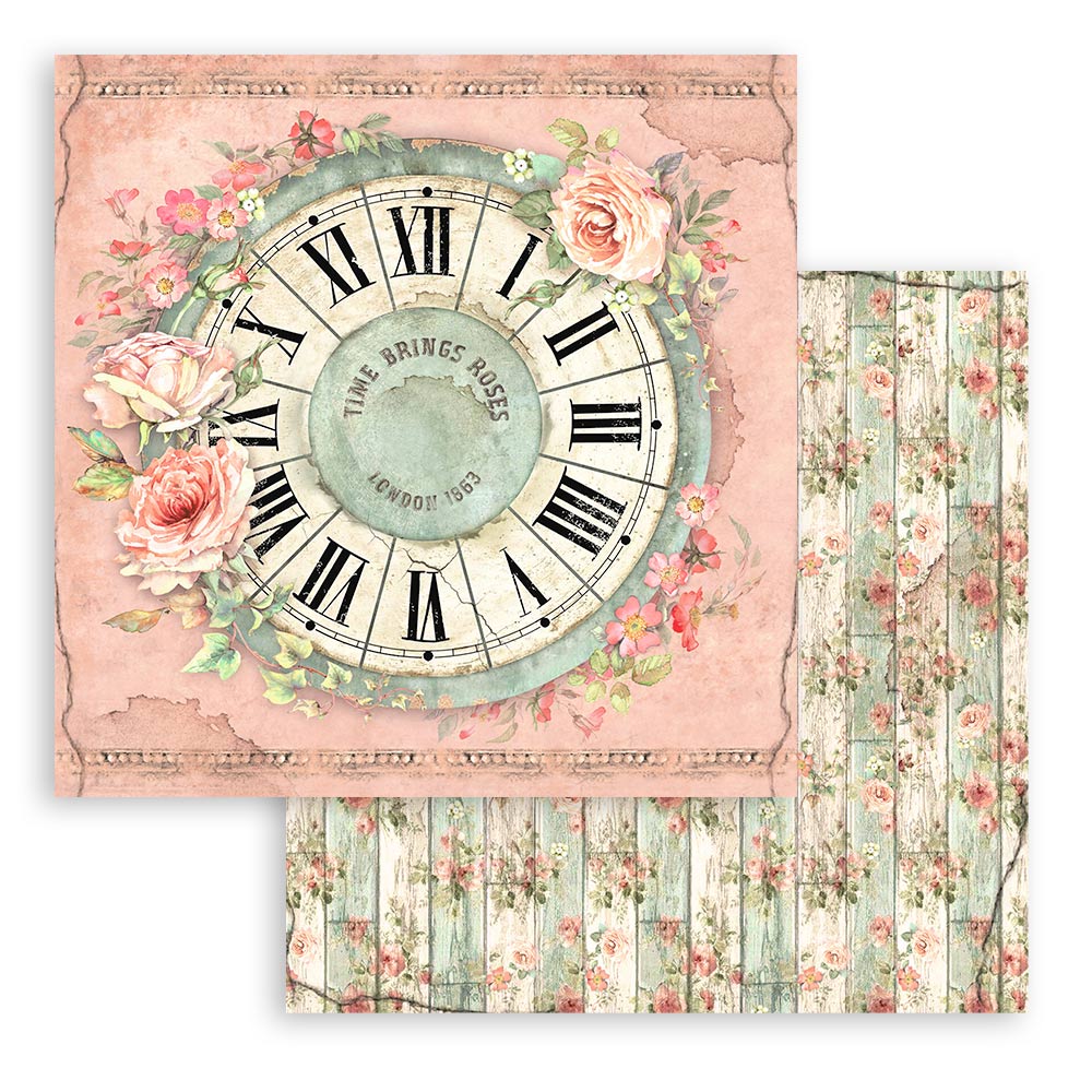 Bloc Scrapbooking 10 Hojas House of Roses Stamperia - Image 7