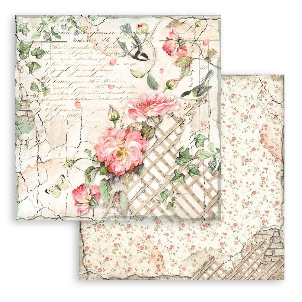 Bloc Scrapbooking 10 Hojas House of Roses Stamperia - Image 8