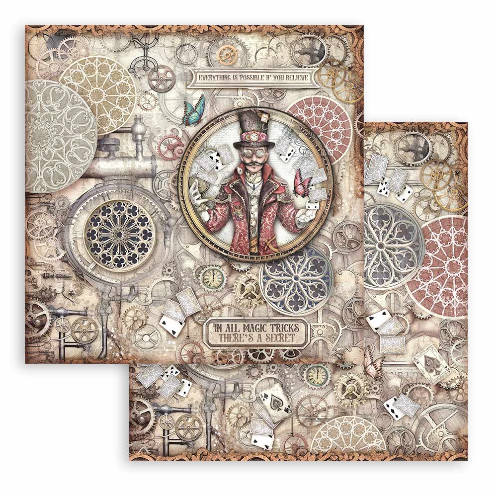Bloc Scrapbooking 10 Hojas Master of Magic Stamperia - Image 4