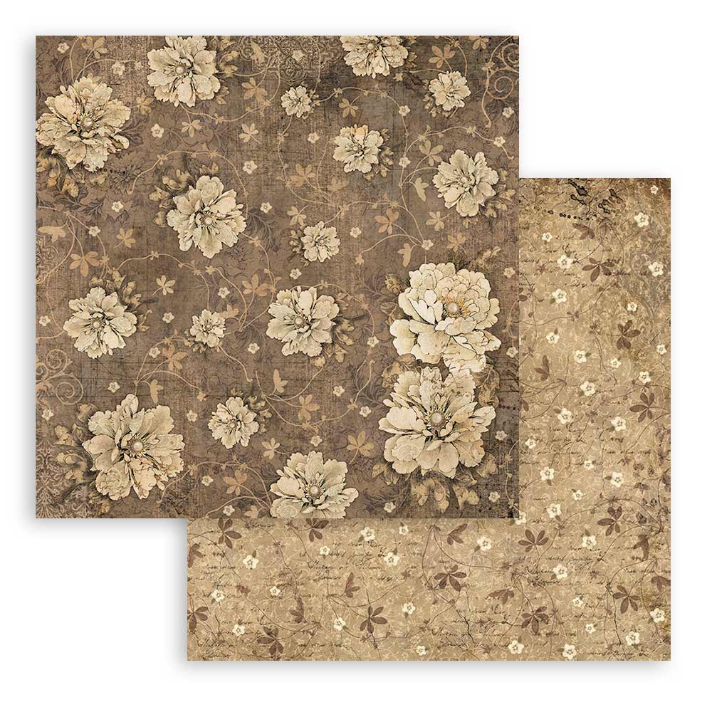 Bloc Scrapbooking 10 Hojas Old Lace 8x8 Stamperia - Image 6