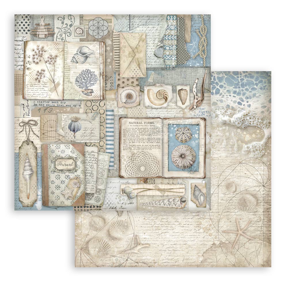 Bloc Scrapbooking 10 Hojas Silent Sea Stamperia - Image 11