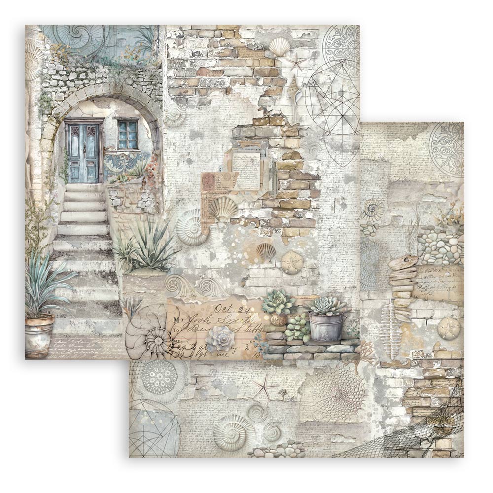 Bloc Scrapbooking 10 Hojas Silent Sea Stamperia - Image 8