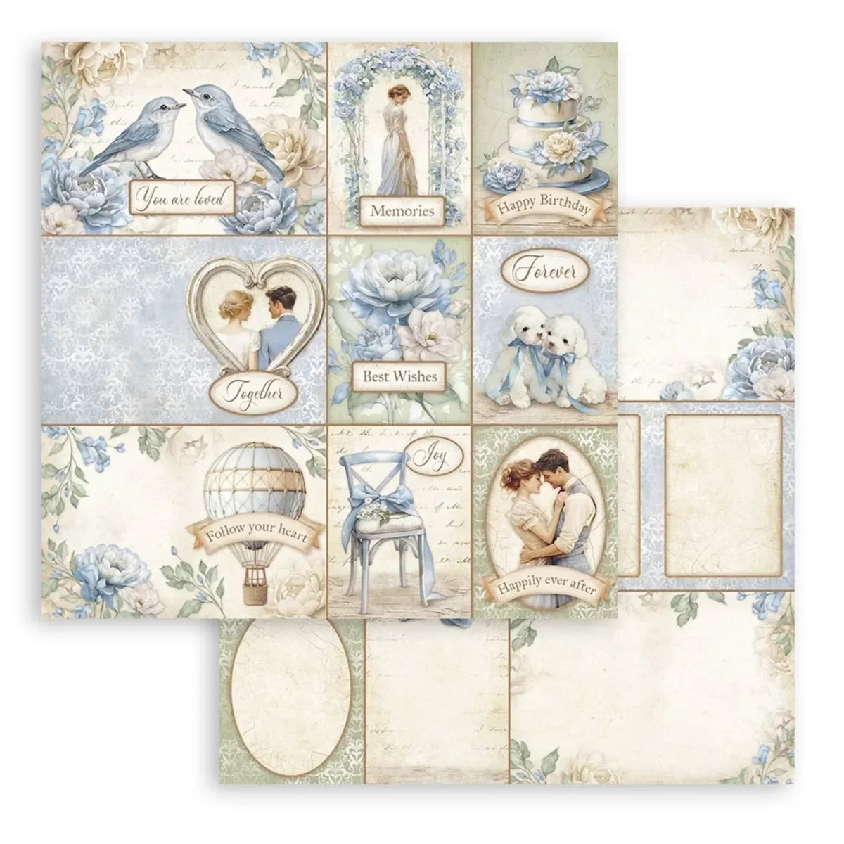 Bloc Scrapbooking 10 Hojas Timeless Stamperia - Image 8