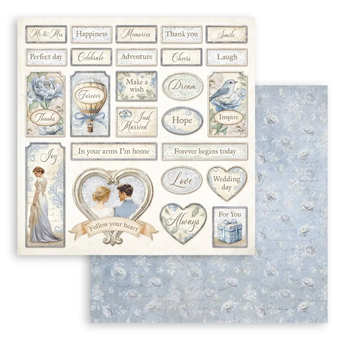 Bloc Scrapbooking 10 Hojas Timeless Stamperia - Image 9