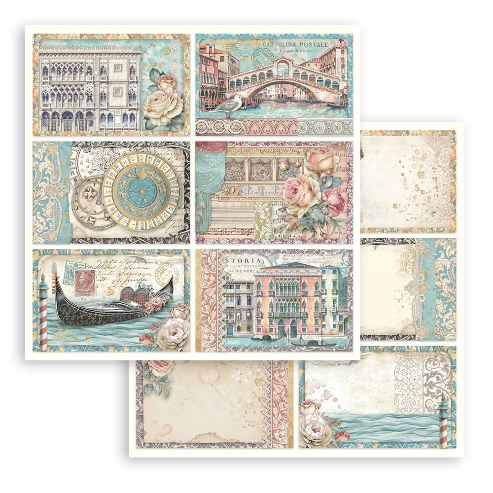 Bloc Scrapbooking 10 Hojas Venice City of Art Stamperia - Image 10