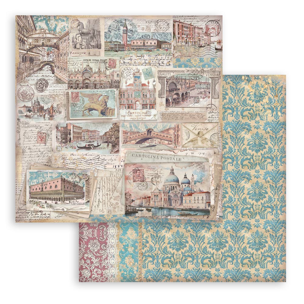 Bloc Scrapbooking 10 Hojas Venice City of Art Stamperia - Image 12