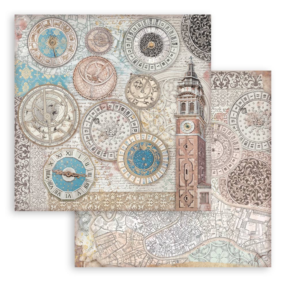 Bloc Scrapbooking 10 Hojas Venice City of Art Stamperia - Image 13
