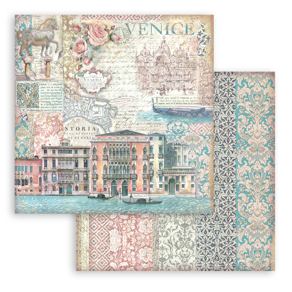 Bloc Scrapbooking 10 Hojas Venice City of Art Stamperia - Image 4