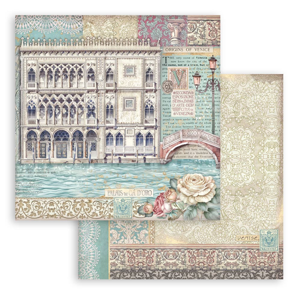 Bloc Scrapbooking 10 Hojas Venice City of Art Stamperia - Image 5