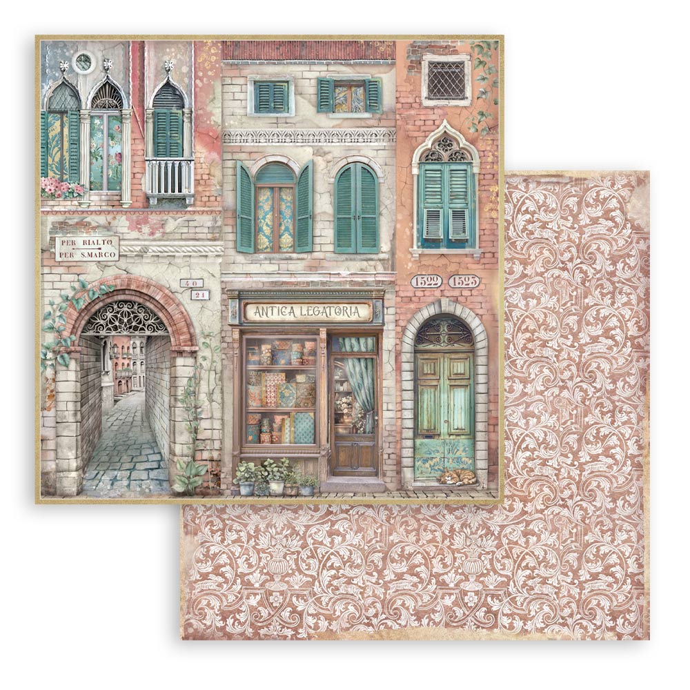 Bloc Scrapbooking 10 Hojas Venice City of Art Stamperia - Image 8