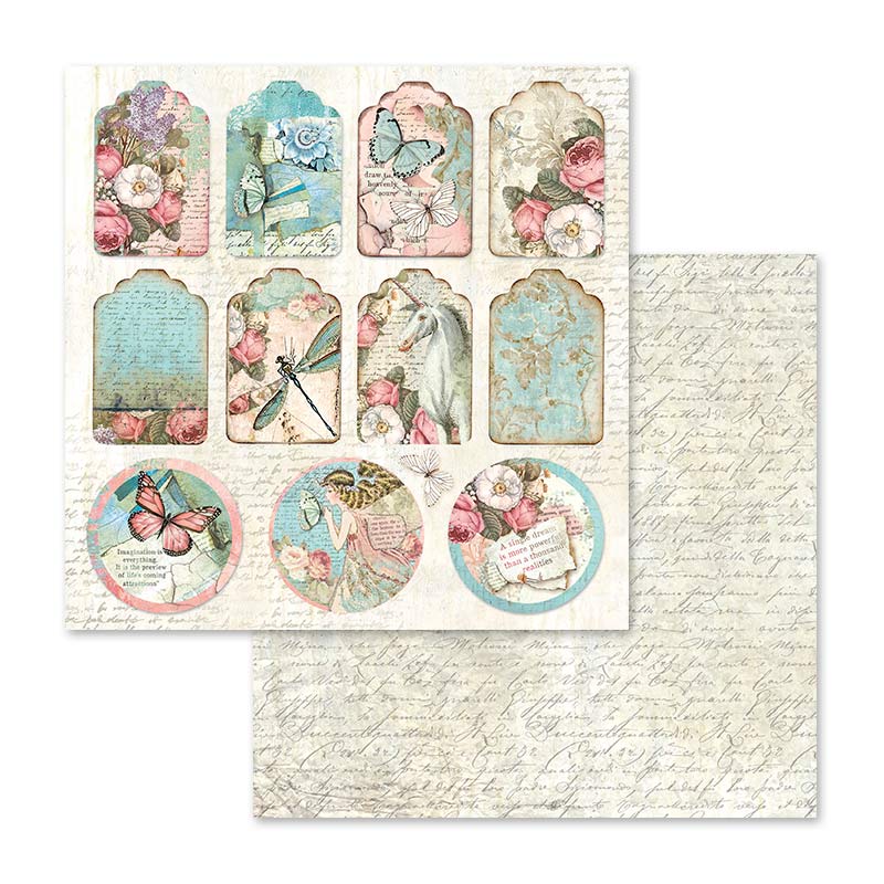 Bloc Scrapbooking 10 Hojas Wonderland 12x12 Stamperia - Image 10
