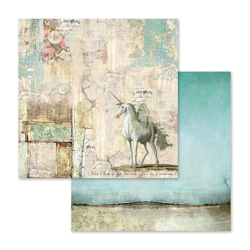 Bloc Scrapbooking 10 Hojas Wonderland 12x12 Stamperia - Image 2