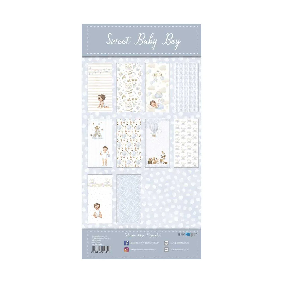 Bloc Scrapbooking 12x6 Sweet Baby Boy Papers For You - Image 12