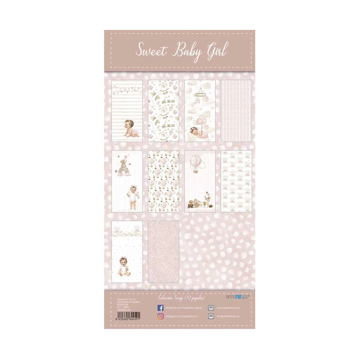 Bloc Scrapbooking 12x6 Sweet Baby Girl Papers For You - Image 12