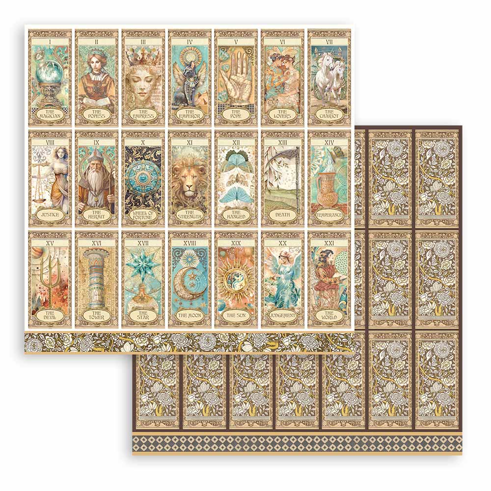 Bloc Scrapbooking 10 Hojas Fortune 12x12 Stamperia - Image 10