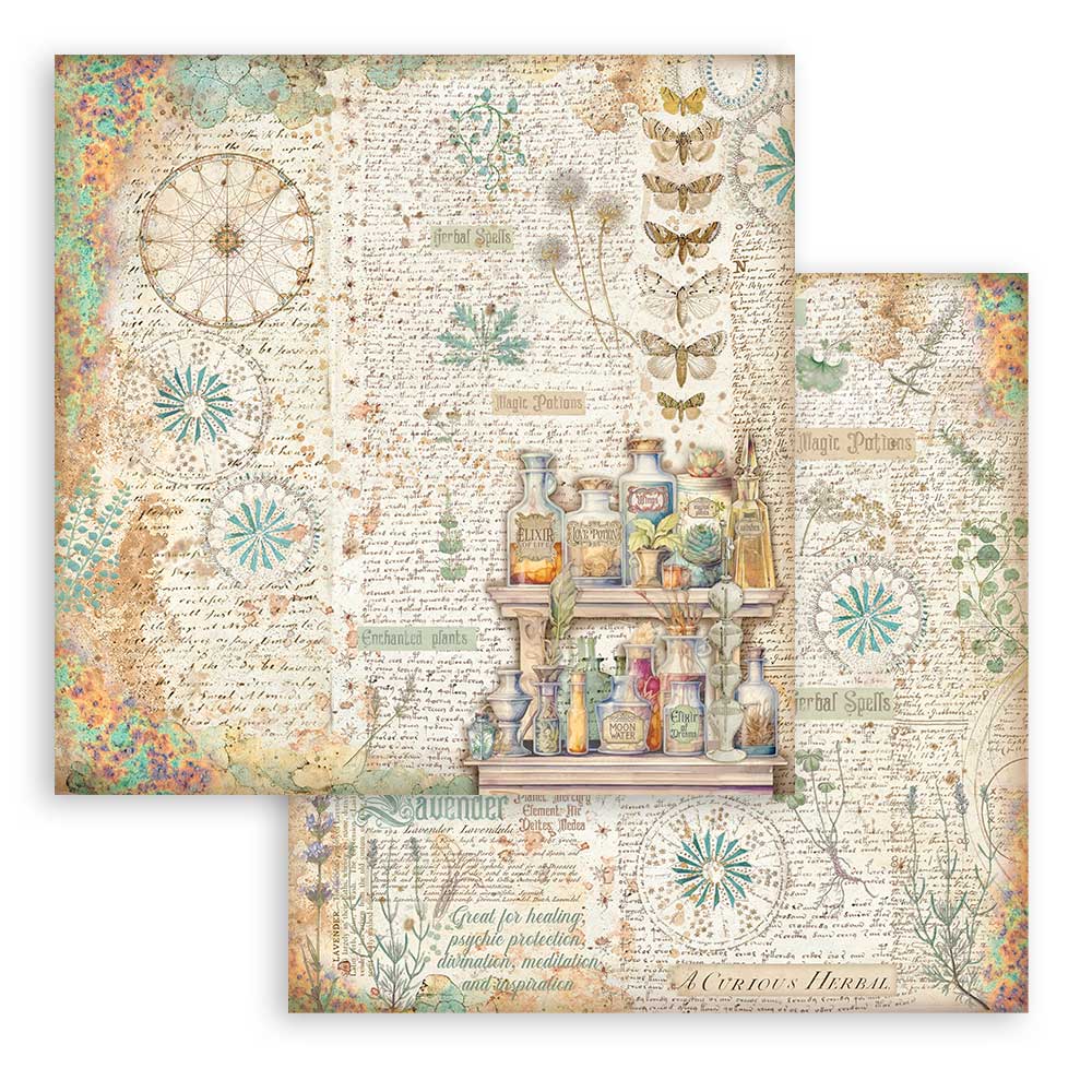 Bloc Scrapbooking 10 Hojas Fortune 12x12 Stamperia - Image 4