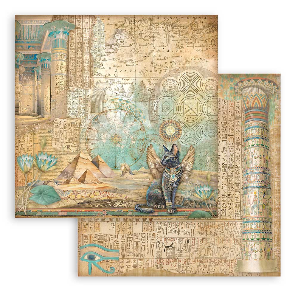 Bloc Scrapbooking 10 Hojas Fortune 12x12 Stamperia - Image 6