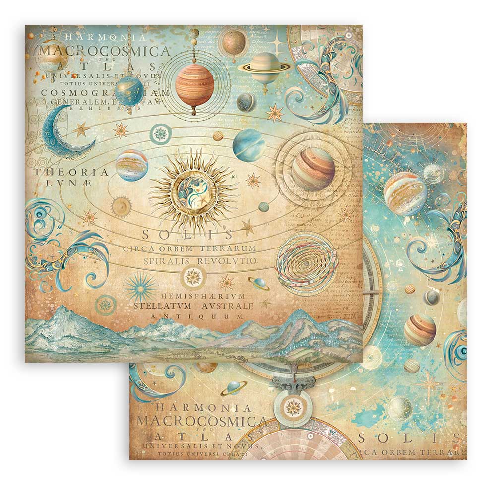 Bloc Scrapbooking 10 Hojas Fortune 12x12 Stamperia - Image 7