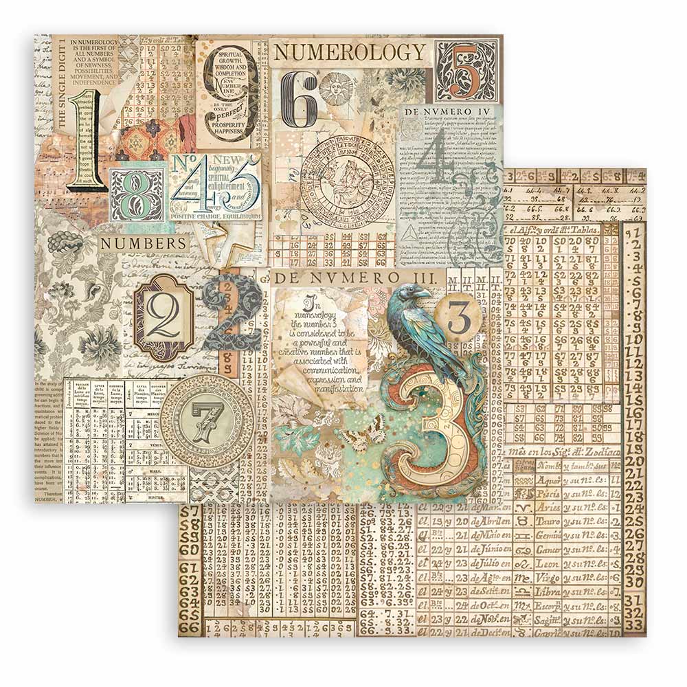 Bloc Scrapbooking 10 Hojas Fortune 12x12 Stamperia - Image 8