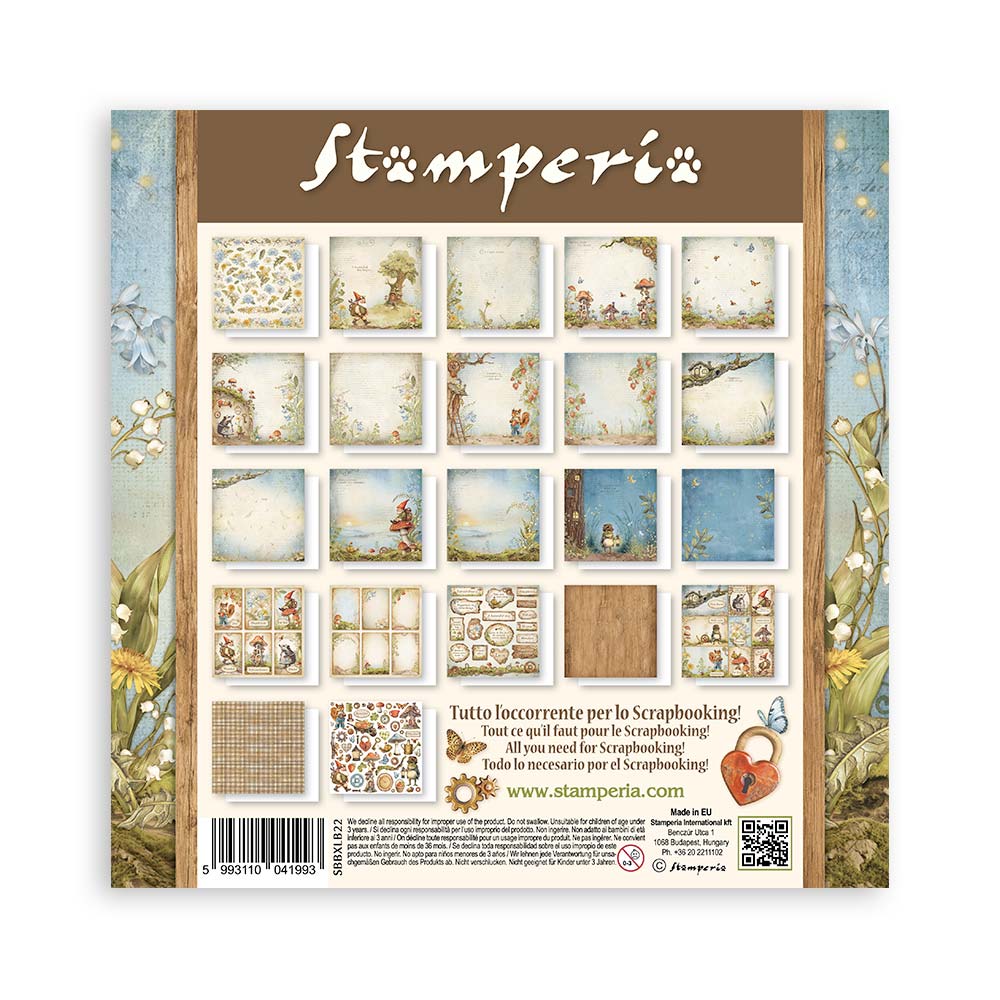 Bloc Scrapbooking 22 Hojas Hidden Grove Stamperia - Image 25