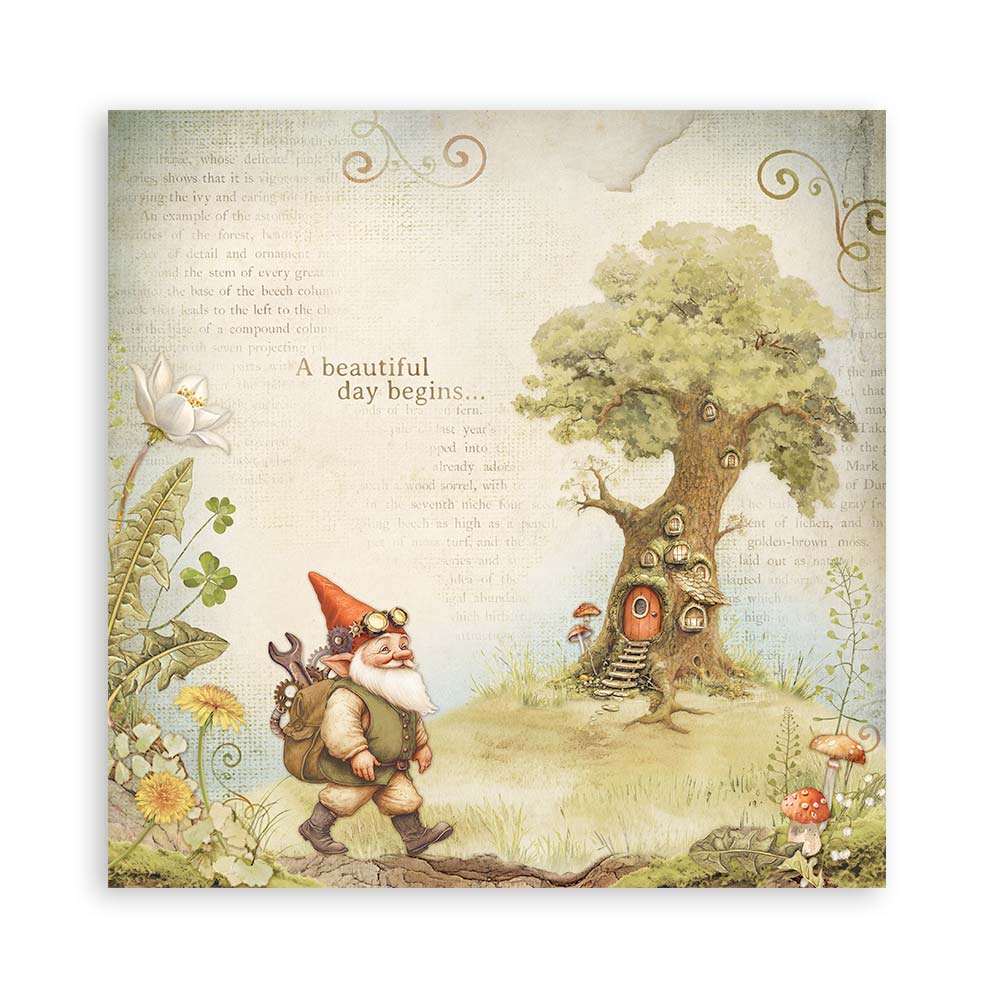 Bloc Scrapbooking 22 Hojas Hidden Grove Stamperia - Image 4