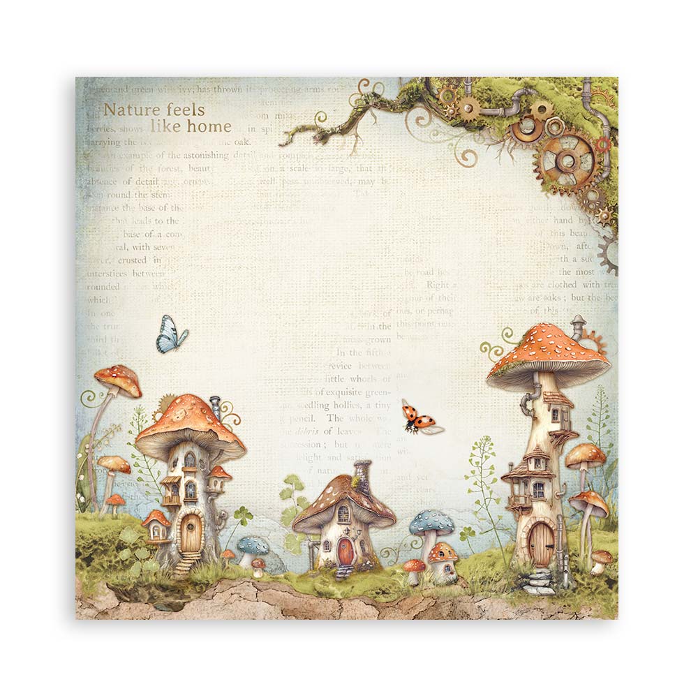 Bloc Scrapbooking 22 Hojas Hidden Grove Stamperia - Image 6
