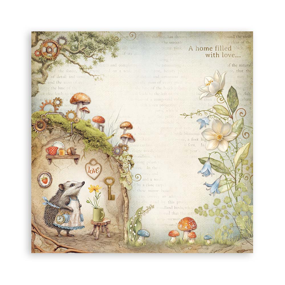 Bloc Scrapbooking 22 Hojas Hidden Grove Stamperia - Image 8
