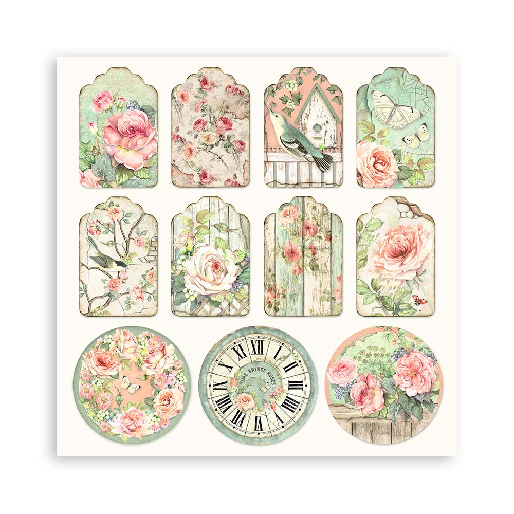 Bloc Scrapbooking 22 Hojas House of Roses Stamperia - Image 21