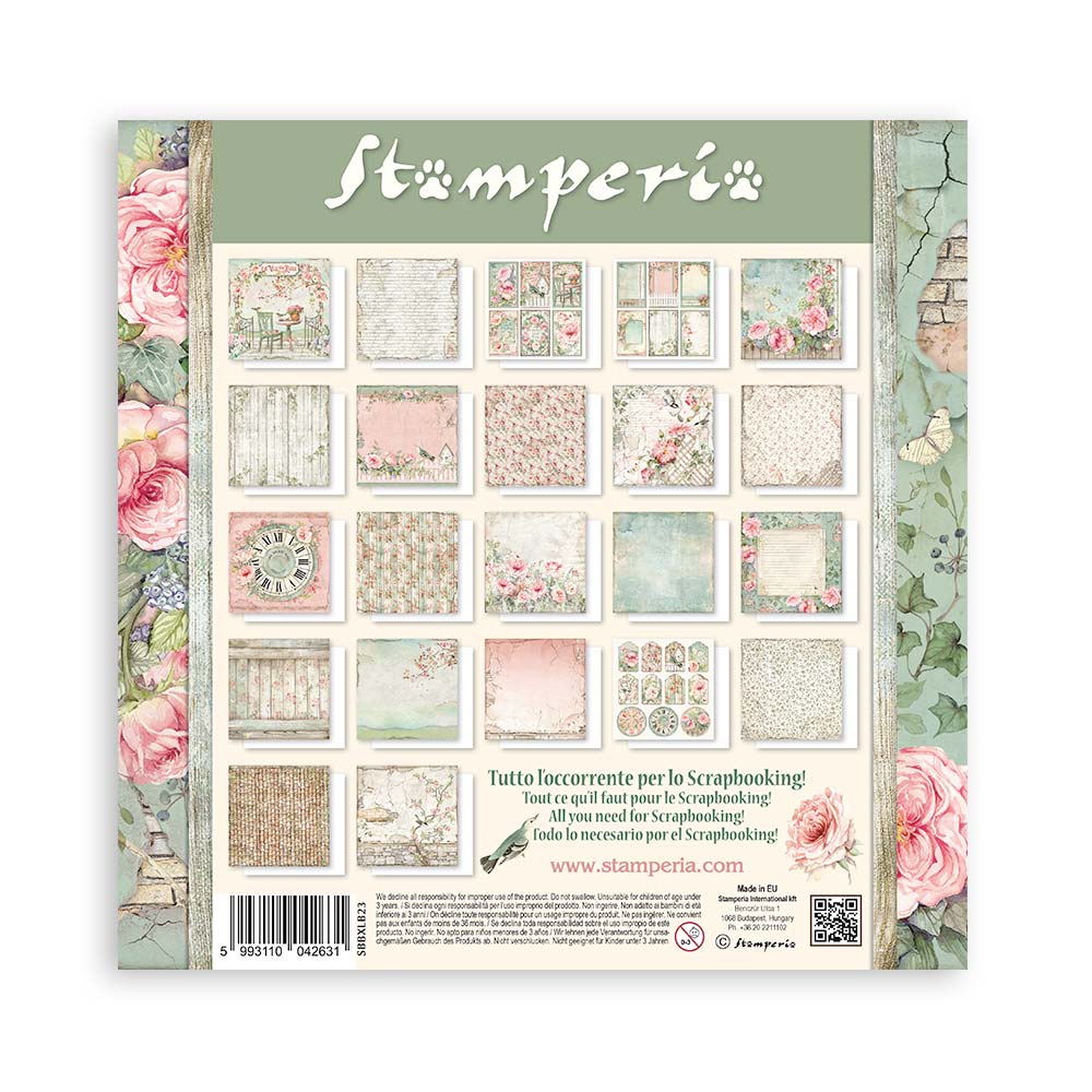 Bloc Scrapbooking 22 Hojas House of Roses Stamperia - Image 25