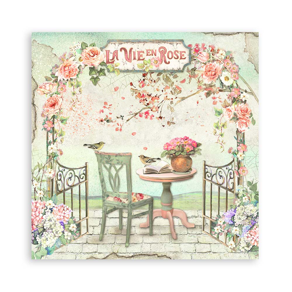 Bloc Scrapbooking 22 Hojas House of Roses Stamperia - Image 3